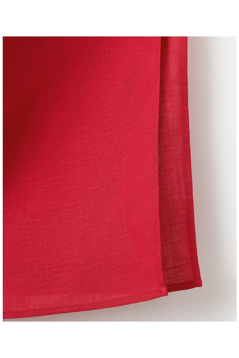 Side Ruched One-Shoulder Midi Dress, Alternate, color, RED