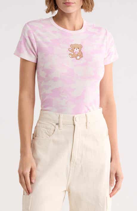 Camo Teddy Graphic Tee