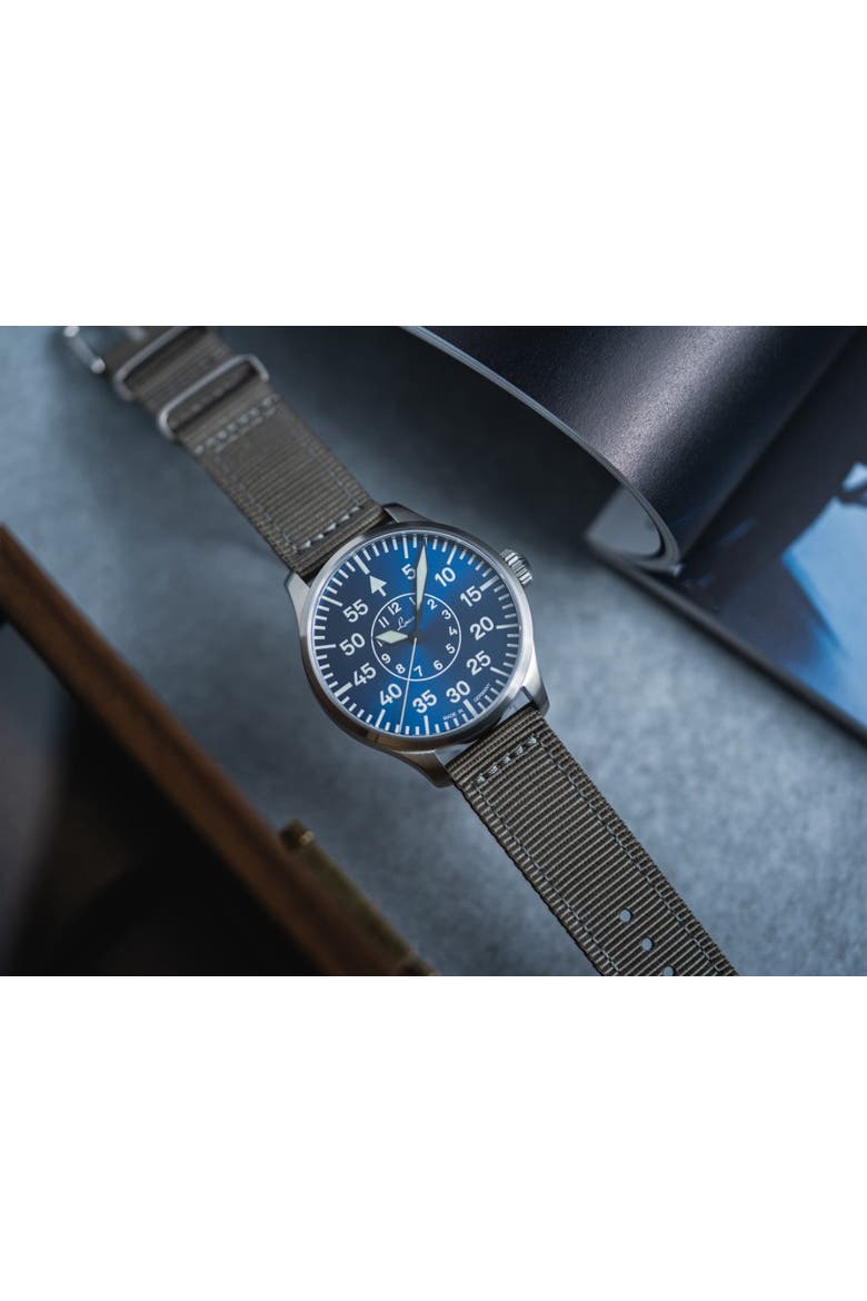 Aachen - 42mm, Blue Dial, Nylon Strap Blue Dial, Alternate, color, Blue Dial
