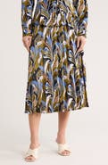 Adrianna Papell Printed Midi Skirt