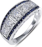 Lafonn Simulated Diamond & Simulated Sapphire Band Ring