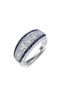 Lafonn Simulated Diamond & Simulated Sapphire Band Ring