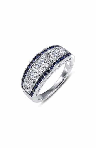 Lafonn Simulated Diamond & Simulated Sapphire Band Ring