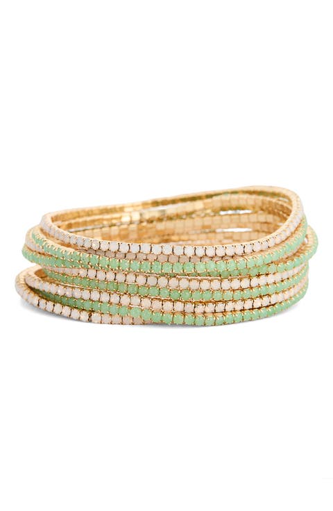 Set of 10 Sparkle Stretch Bracelets