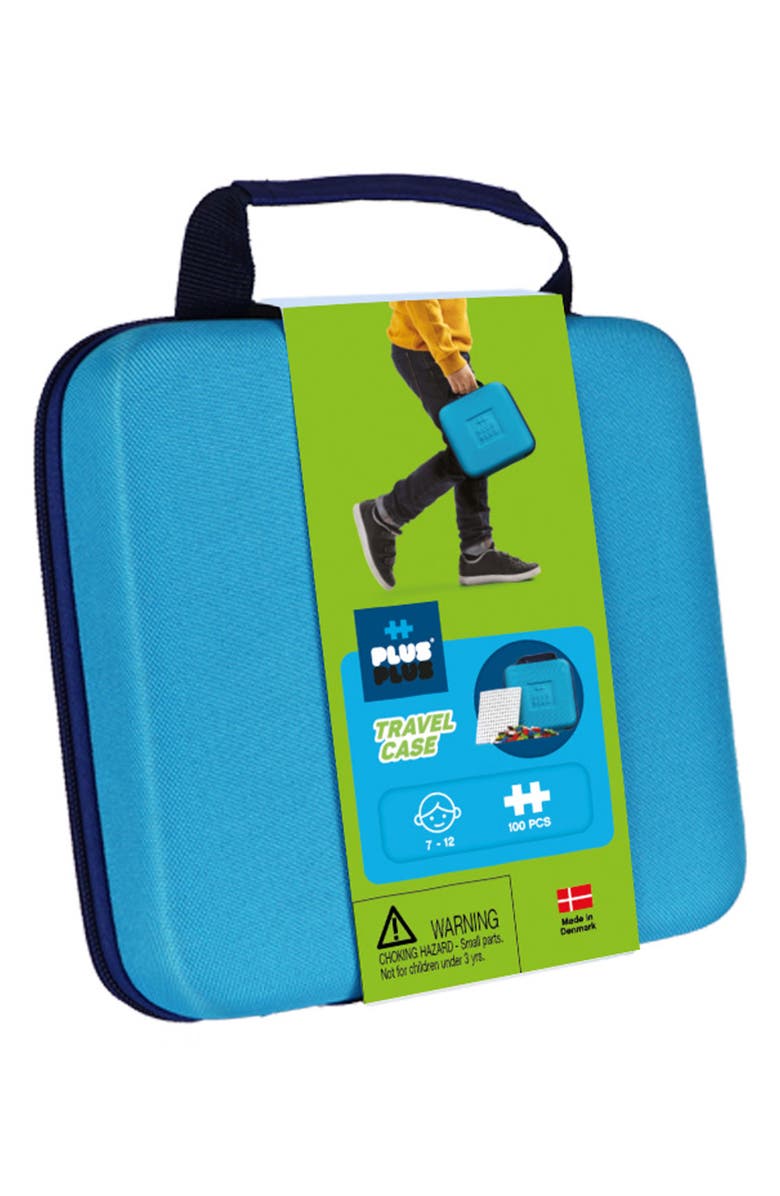 Plus-Plus USA Building Block Travel Case, Alternate, color, Blue
