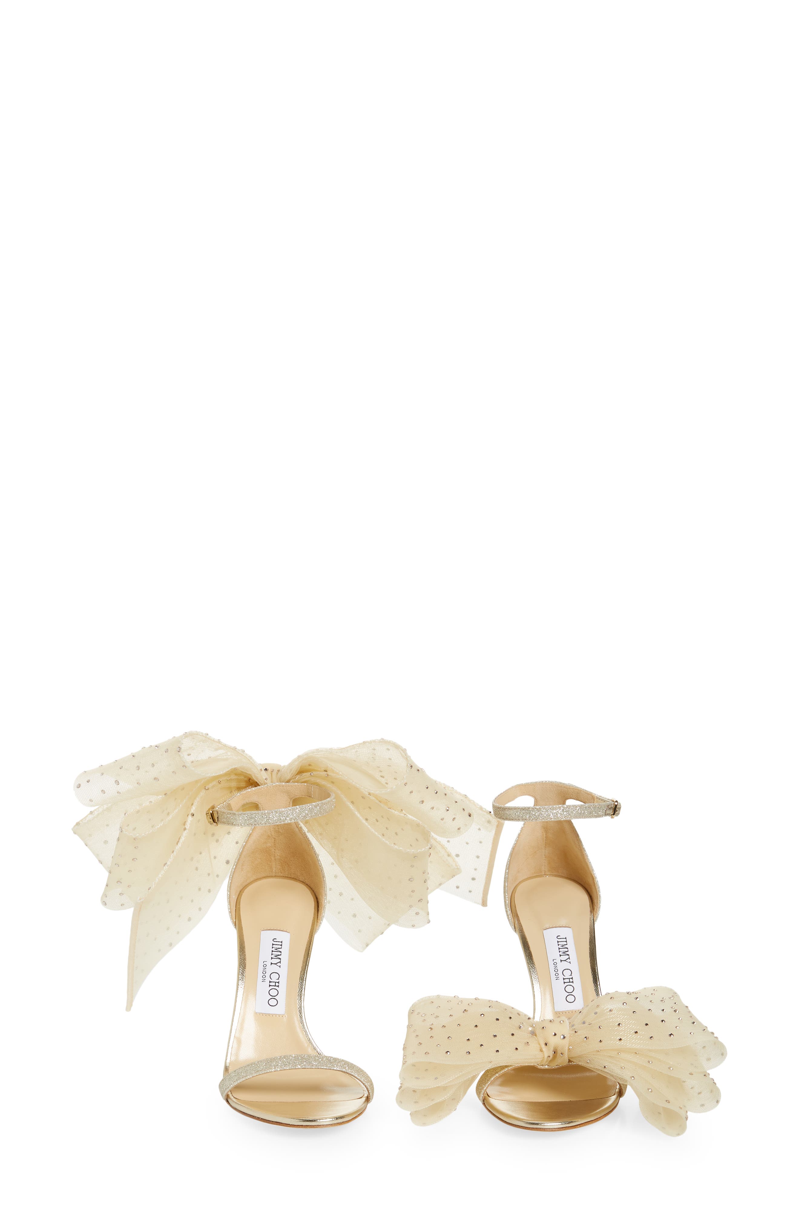 Jimmy Choo Aveline Bow Ankle Strap Sandal, Alternate, color, 