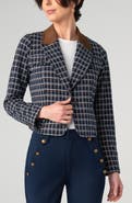 Liverpool Los Angeles Cropped Tartan Blazer