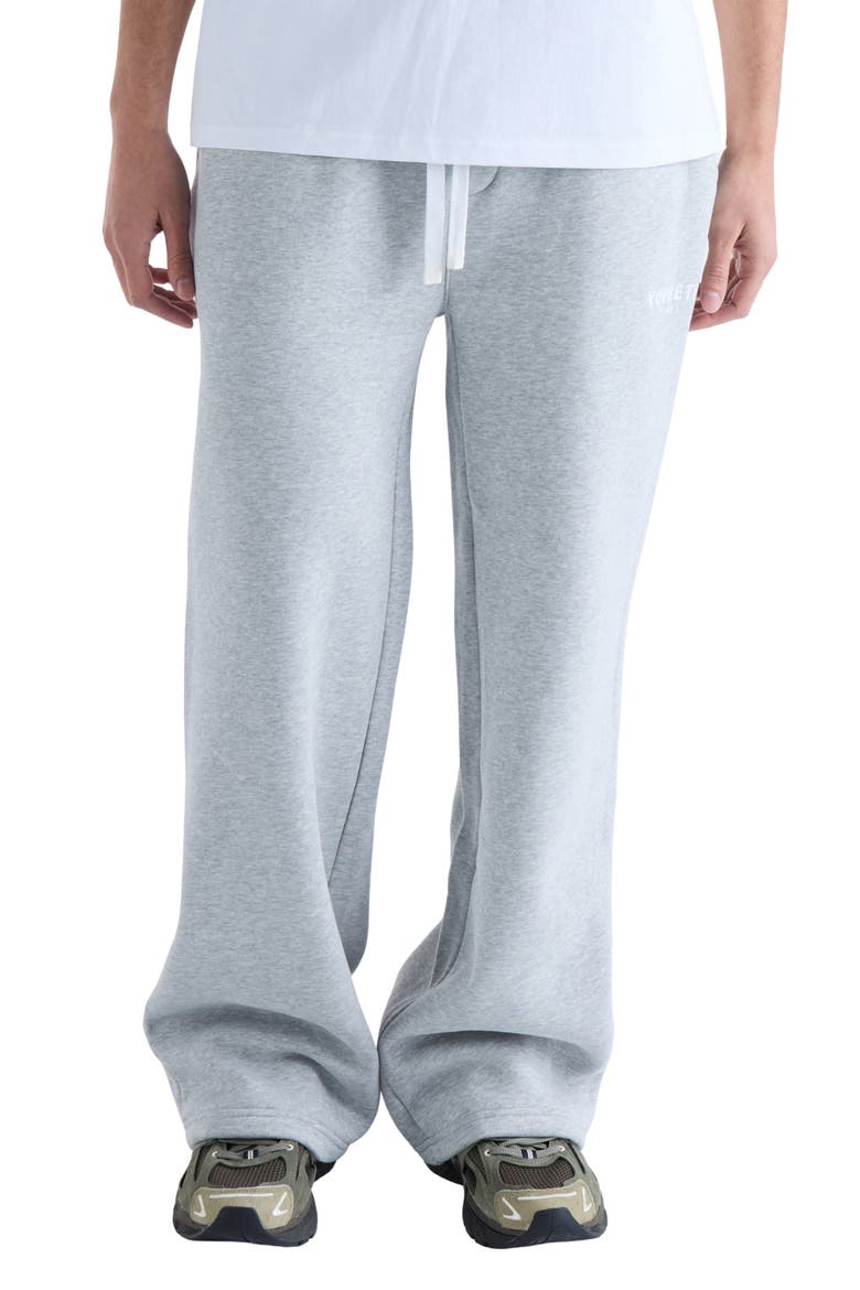 OG Fleece Track Pants, Main, color, GREY MARL