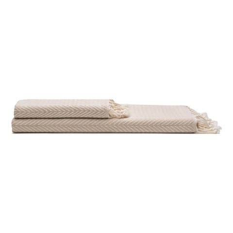 Herringbone Turkish Cotton Bath and Hand Towel - Set