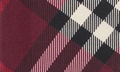 Burberry Check Skinny Silk Twill Scarf In Red