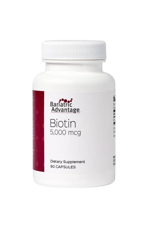 Biotin 5000 mcg High Potency Hair Skin Nails Supplement 90 Count
