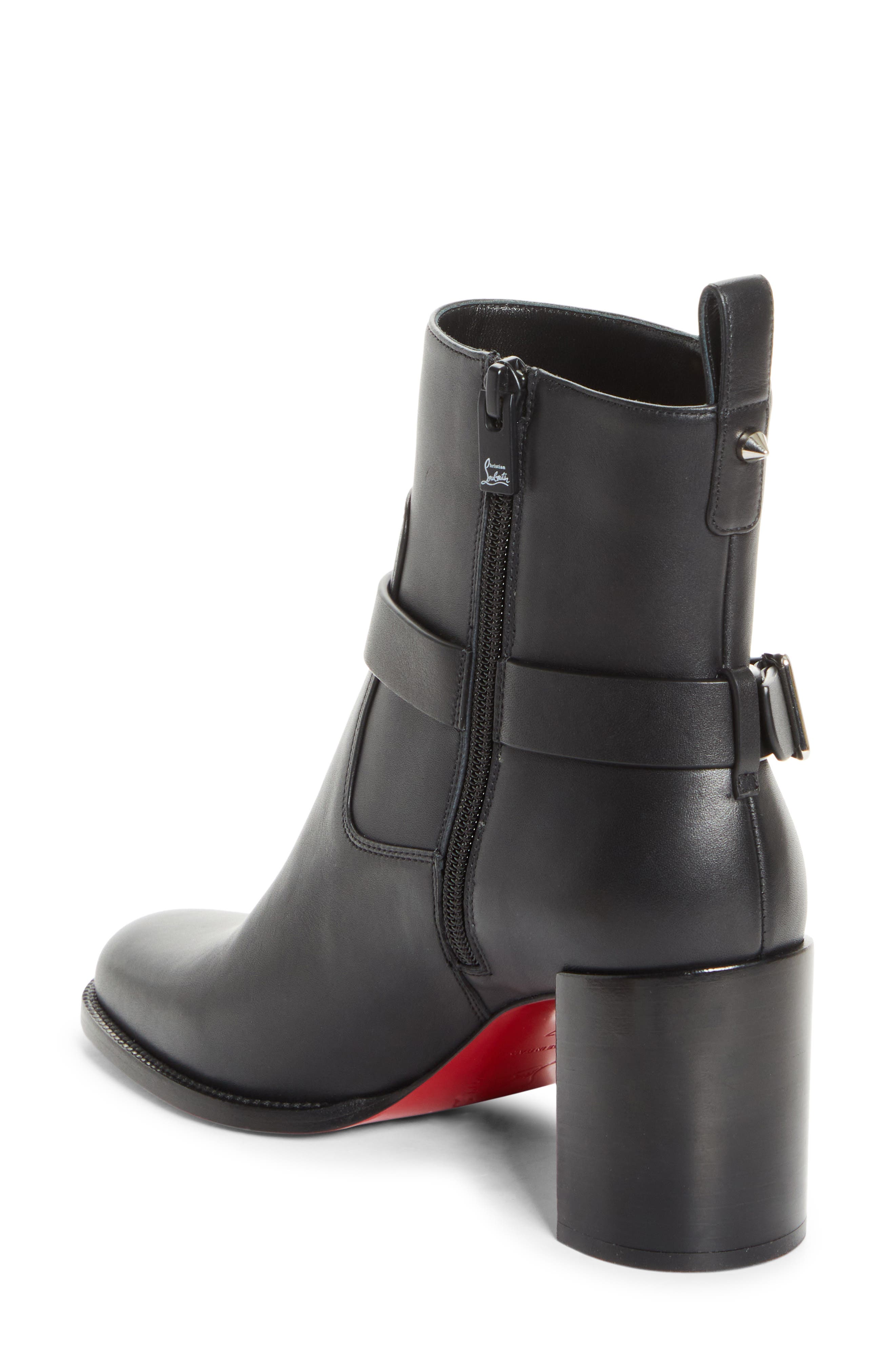Christian Louboutin Dianouchette Bootie, Alternate, color, Black/ Black Lucido