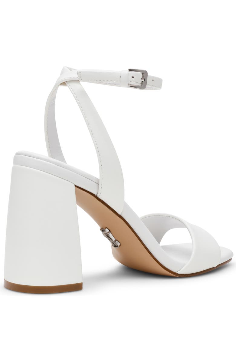 Steve Madden Messa Ankle Strap Sandal, Alternate, color, White Leather