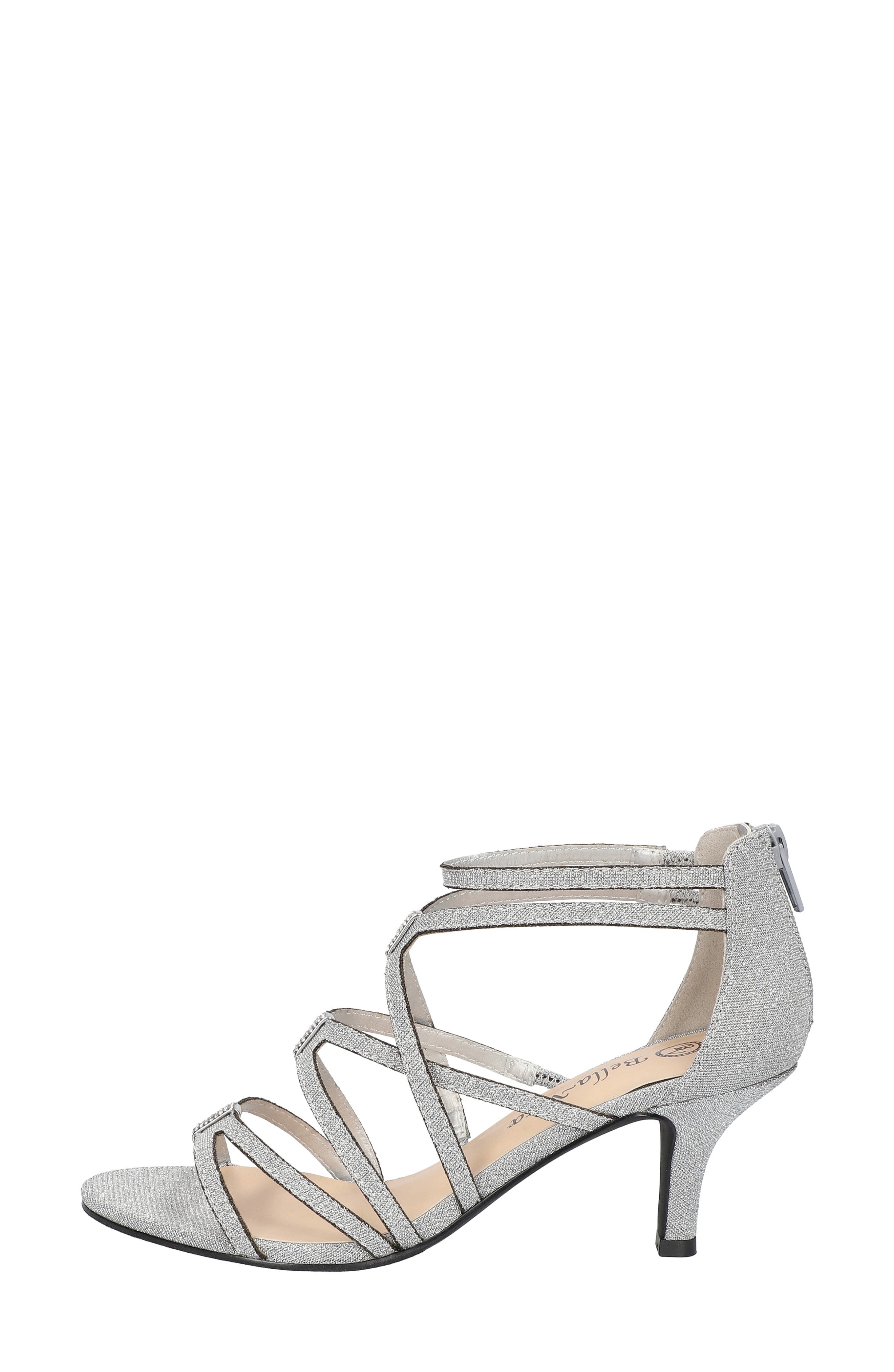 Bella Vita Karlette Sandal, Alternate, color, Silver Glitter