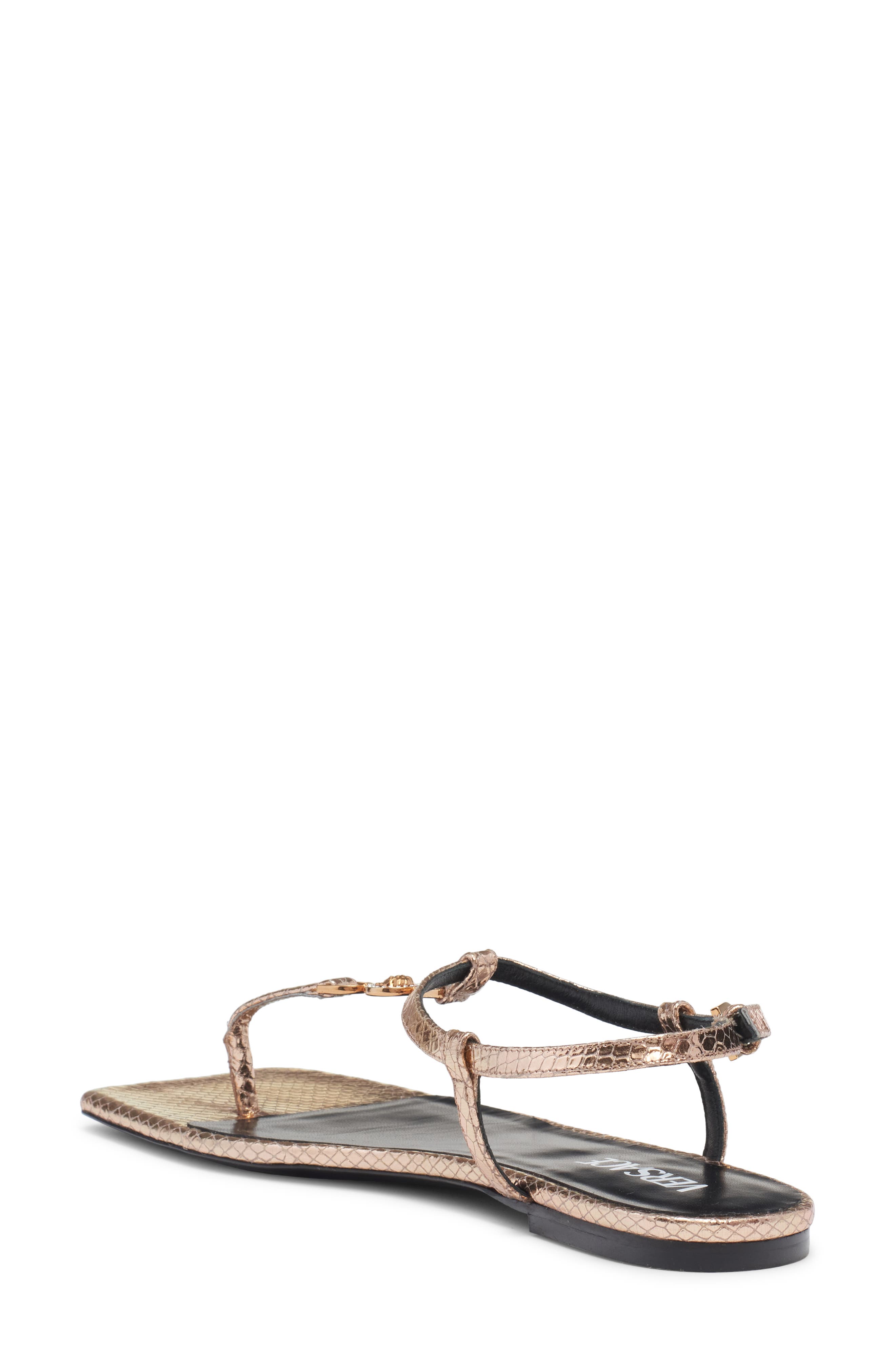 Versace Crystal Medusa '95 T-Strap Sandal, Alternate, color, 