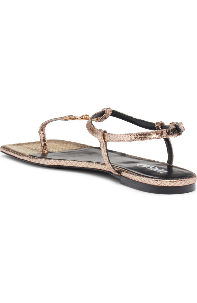Versace Crystal Medusa '95 T-Strap Sandal, Alternate, color,