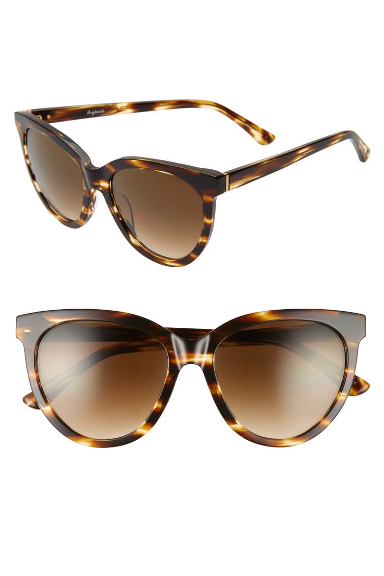 Beverly 55mm Cat Eye Sunglasses, Main, color, TORTOISE/ BROWN GRADIENT