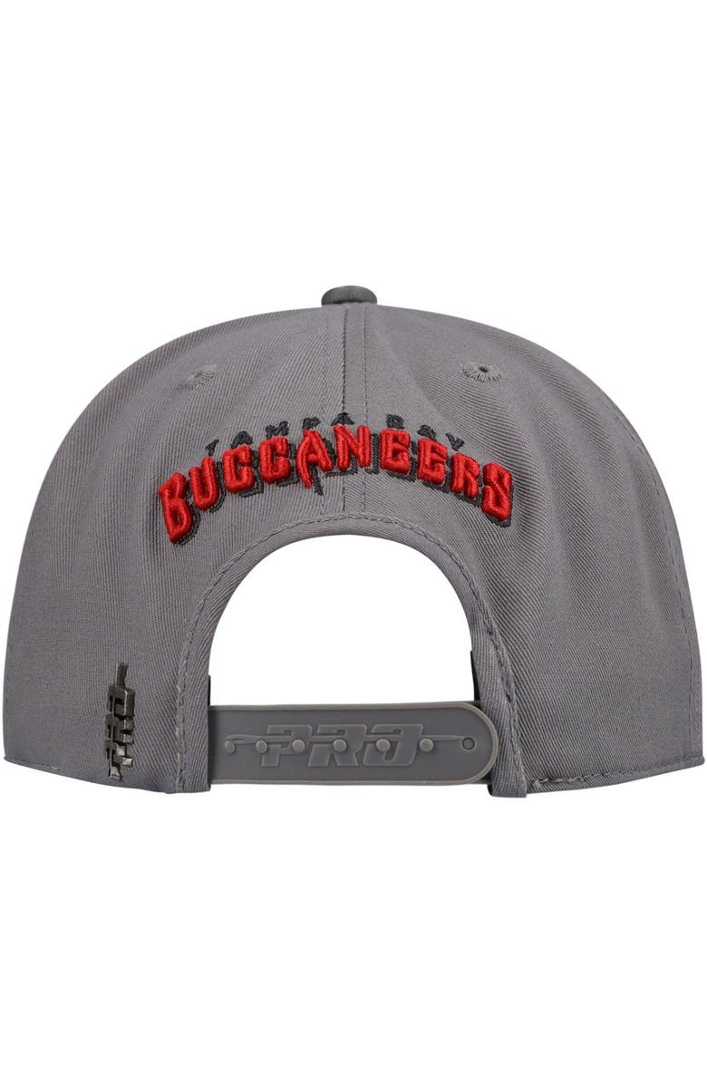 PRO STANDARD Men's Pro Standard Gray Tampa Bay Buccaneers Stacked Snapback Hat, Alternate, color, Gray