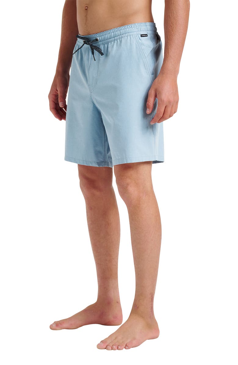 Quiksilver Taxer Heather Amphibian 18 Hybrid Shorts, Alternate, color, Ashley Blue