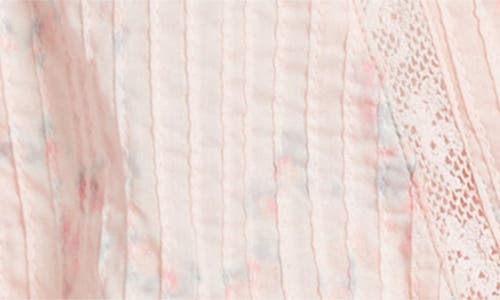 Loveshackfancy Gwen Ruffle & Lace Minidress In Pink