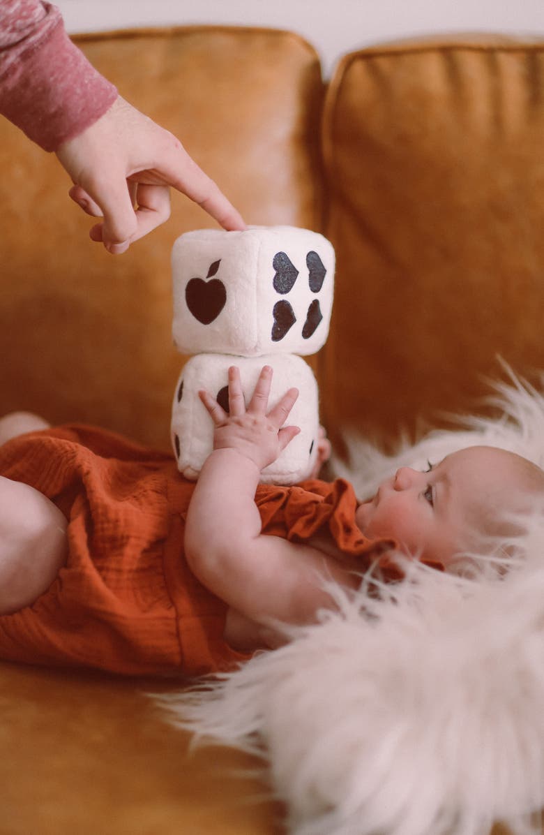 APPLE PARK Soft Dice Block Playset, Alternate, color, White