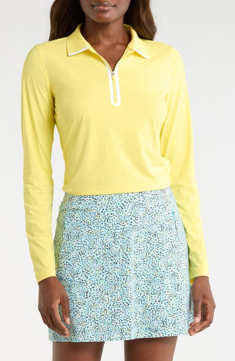 Silky Tech Nylon Long Sleeve Golf Polo