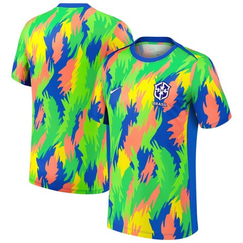 Men's Nike Blue Brazil Women's National Team 2025 Academy Pro Pre-Match Performance Top