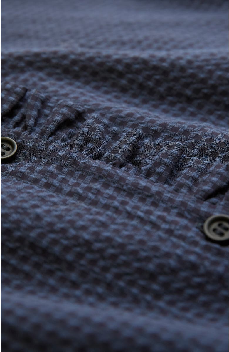 Celtic & Co. Textured Frill Collar Blouse, Alternate, color, Dark Navy