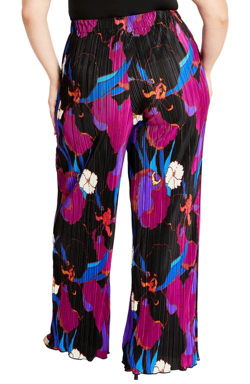 City Chic Kira Print Pants In Multi