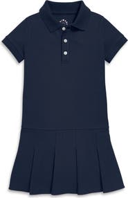 Primary Kids Short Sleeve Pique Polo Dress
