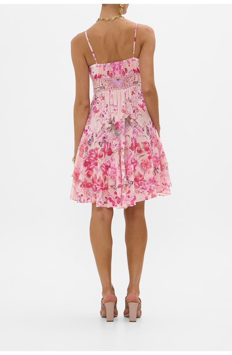 BUTTON FRONT STRAPPY FRILL DRESS BOTANICAL NOVELLA, Alternate, color, Botanical Novella