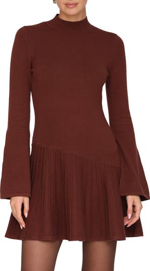 Long Sleeve Denim Minidress