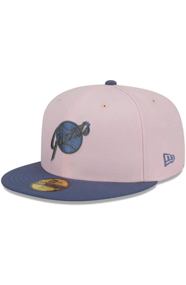 New Era Men's New Era Pink/Blue San Francisco Giants  Olive Undervisor 59FIFTY Fitted Hat, Alternate, color, 