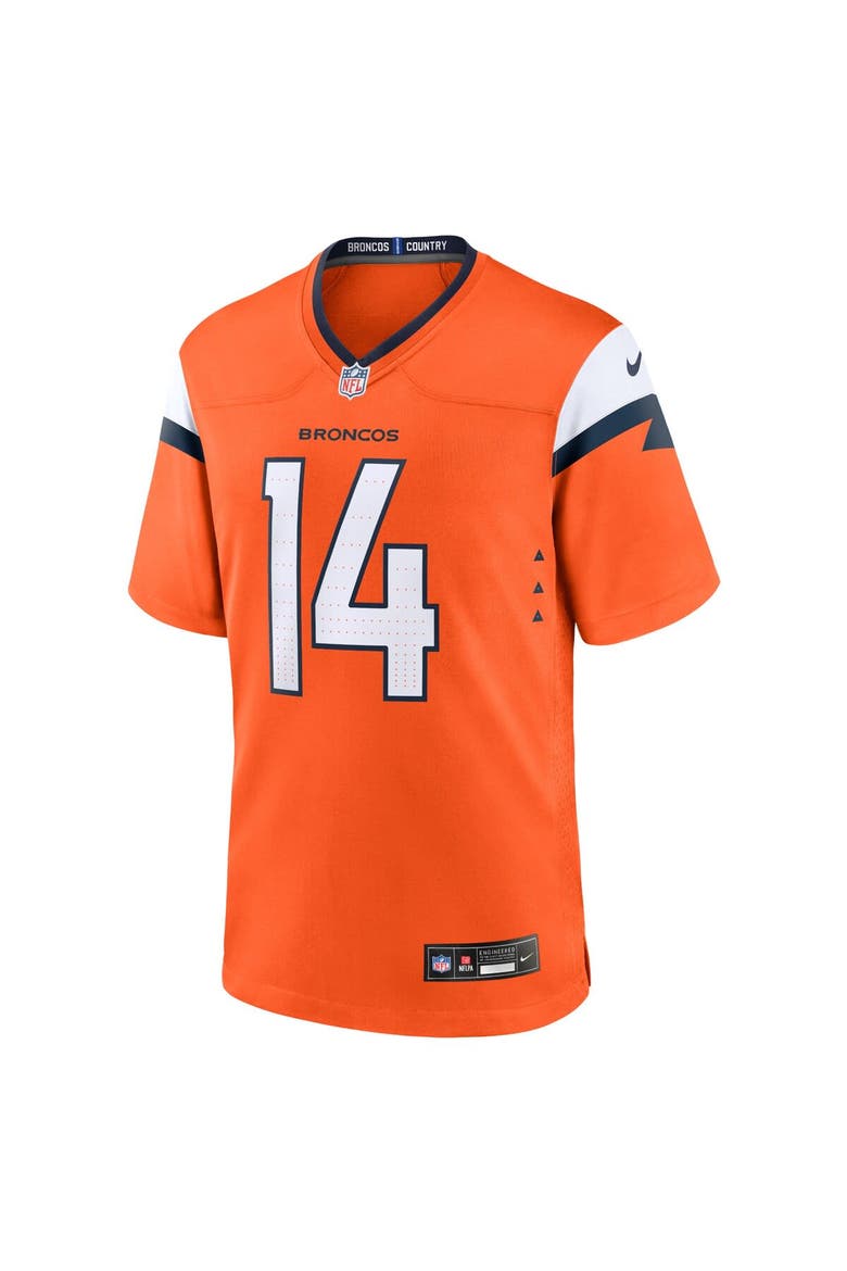 Men's Nike Courtland Sutton Orange Denver Broncos Mile High Collection Game Jersey, Alternate, color, Orange