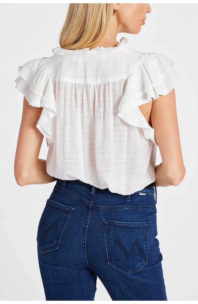 Bishop + Young Margarita Poplin Top, Alternate, color, Natural