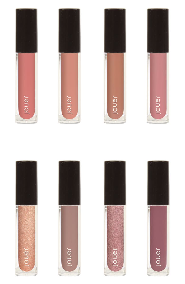 Jouer Best of Nudes Mini Long-Wear Lip Crème Liquid Lipstick Collection, Main, color, 