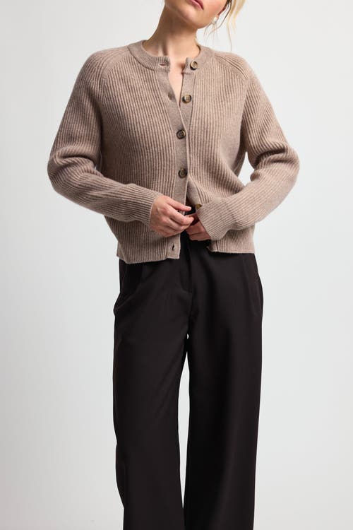 ALMINA CONCEPT ALMINA CONCEPT BUTTON UP WOOL CROPPED CARDIGAN