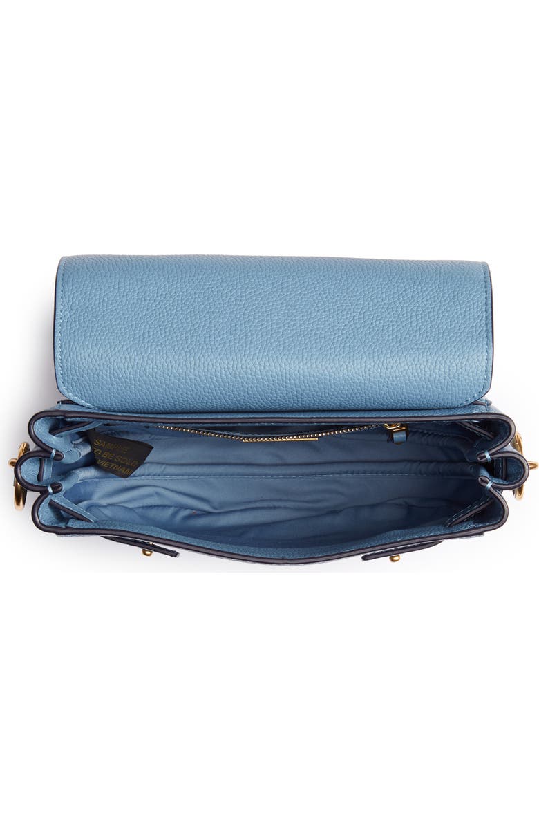 Tory Burch Everly Leather Flap Saddle Bag, Alternate, color,