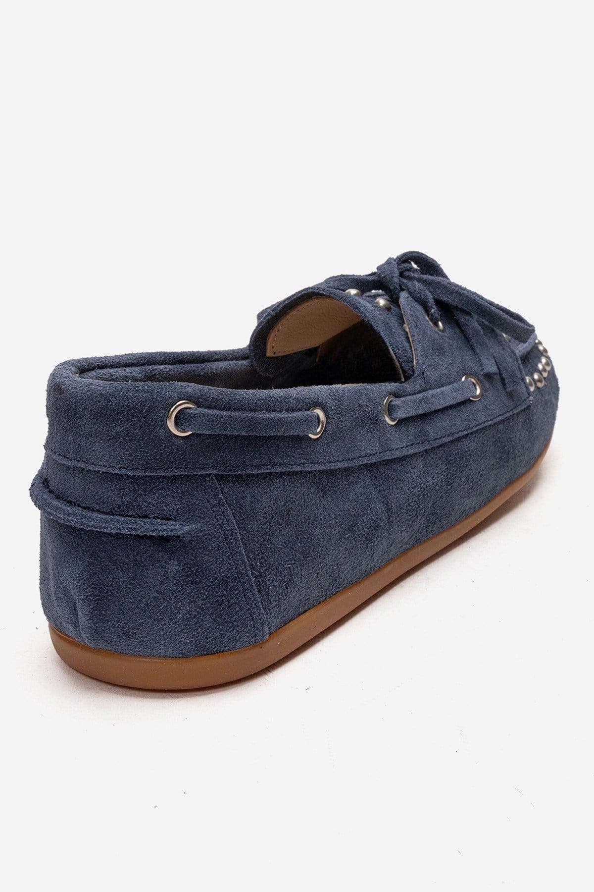Cuesta Leather Lace Up Loafer, Alternate, color, Denim Suede