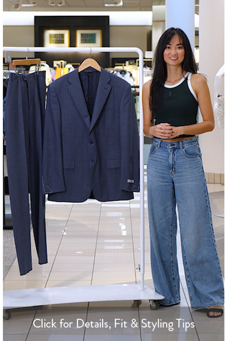 Siena Regular Fit Blue Mélange Wool Suit video