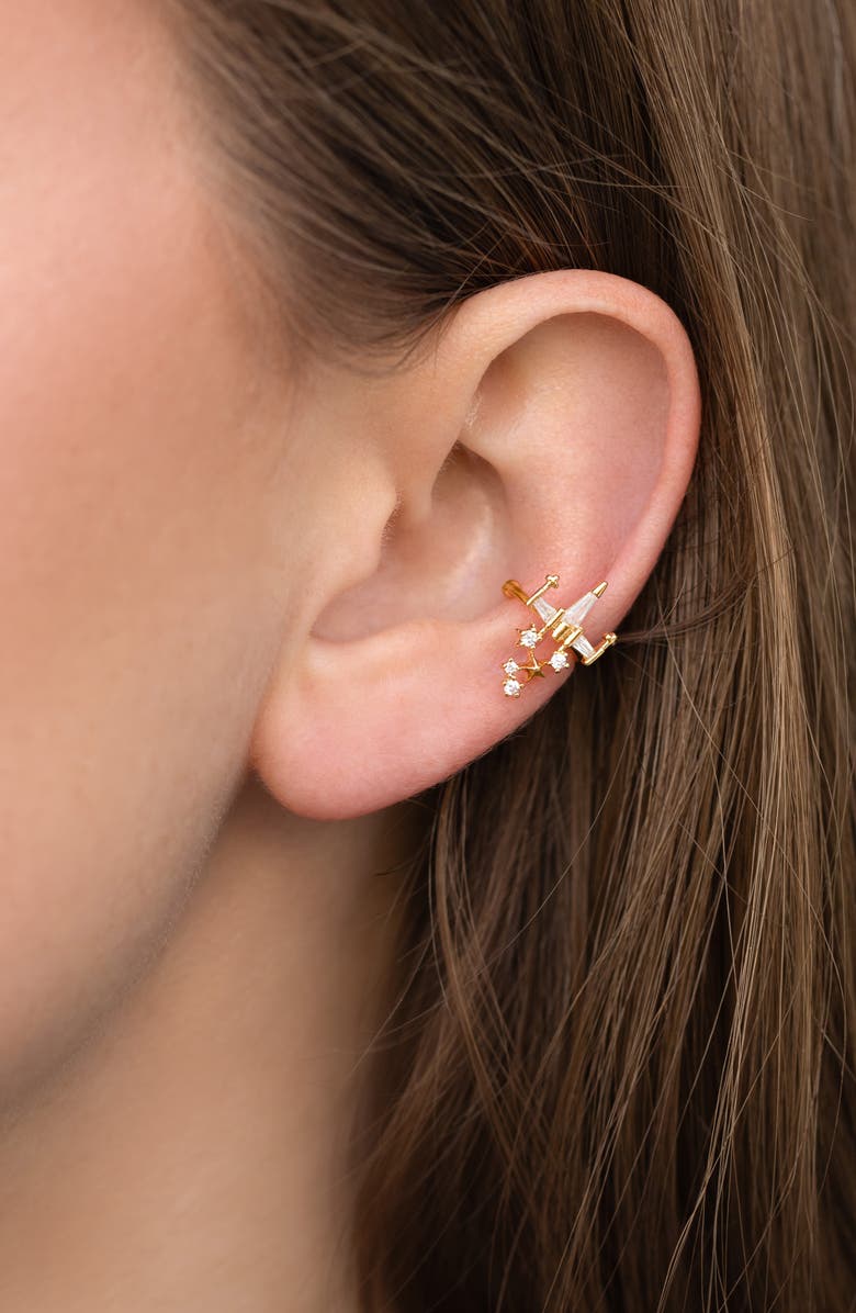Girls Crew Star Wars<sup>™</sup> X-Wing<sup>™</sup> Ear Cuff, Alternate, color, Gold