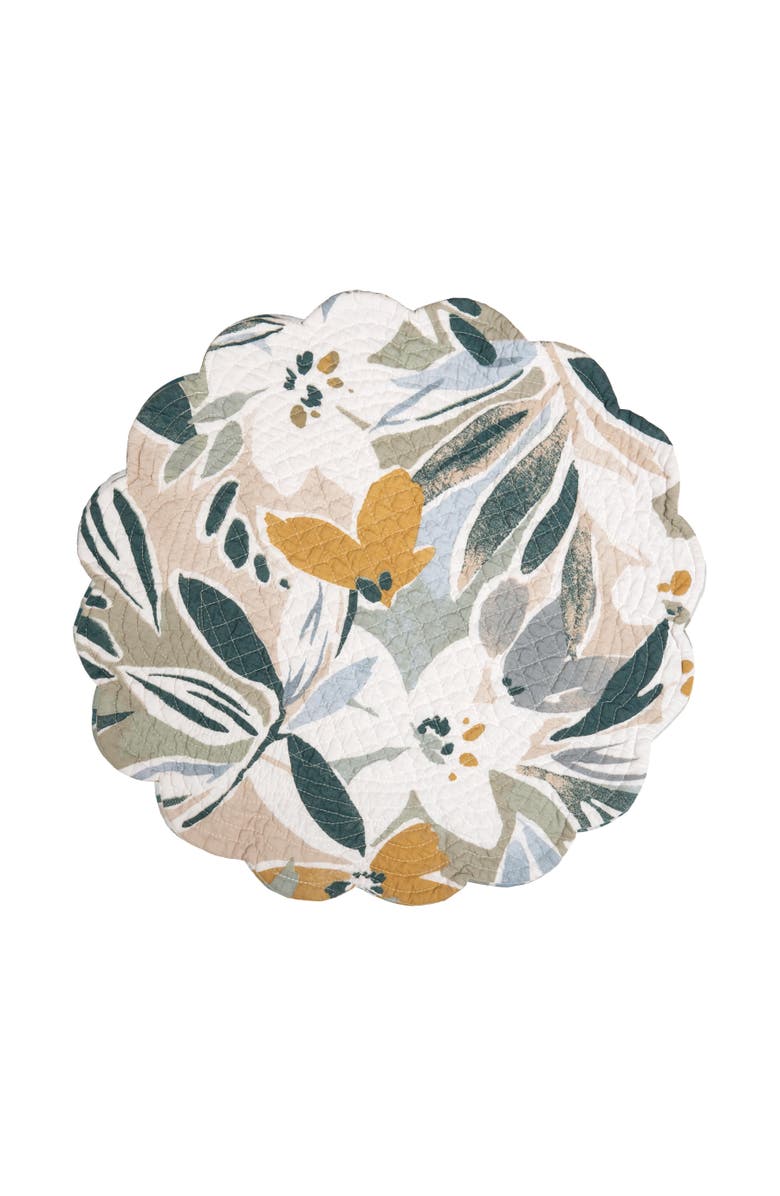 C&F Home Blue Joelle Round Set of 6 Placemats  17", Alternate, color, Blue