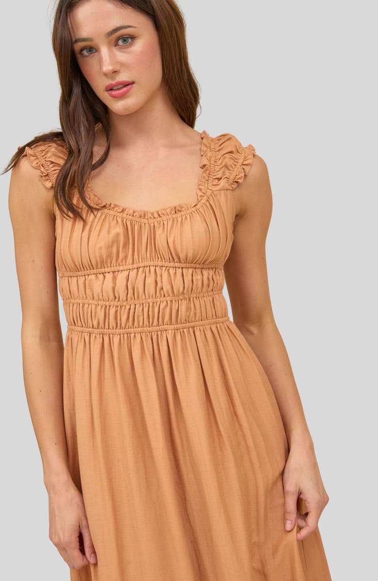 Blu Pepper Sleeveless Tiered Maxi Dress, Alternate, color, Sienna