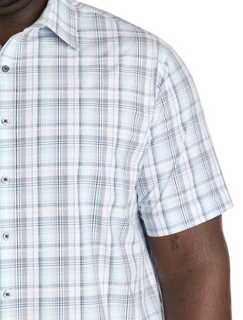 SYNRGY BY DXL SYNRGY BY DXL BIG & TALL LARGE PLAID SPORT SHIRT