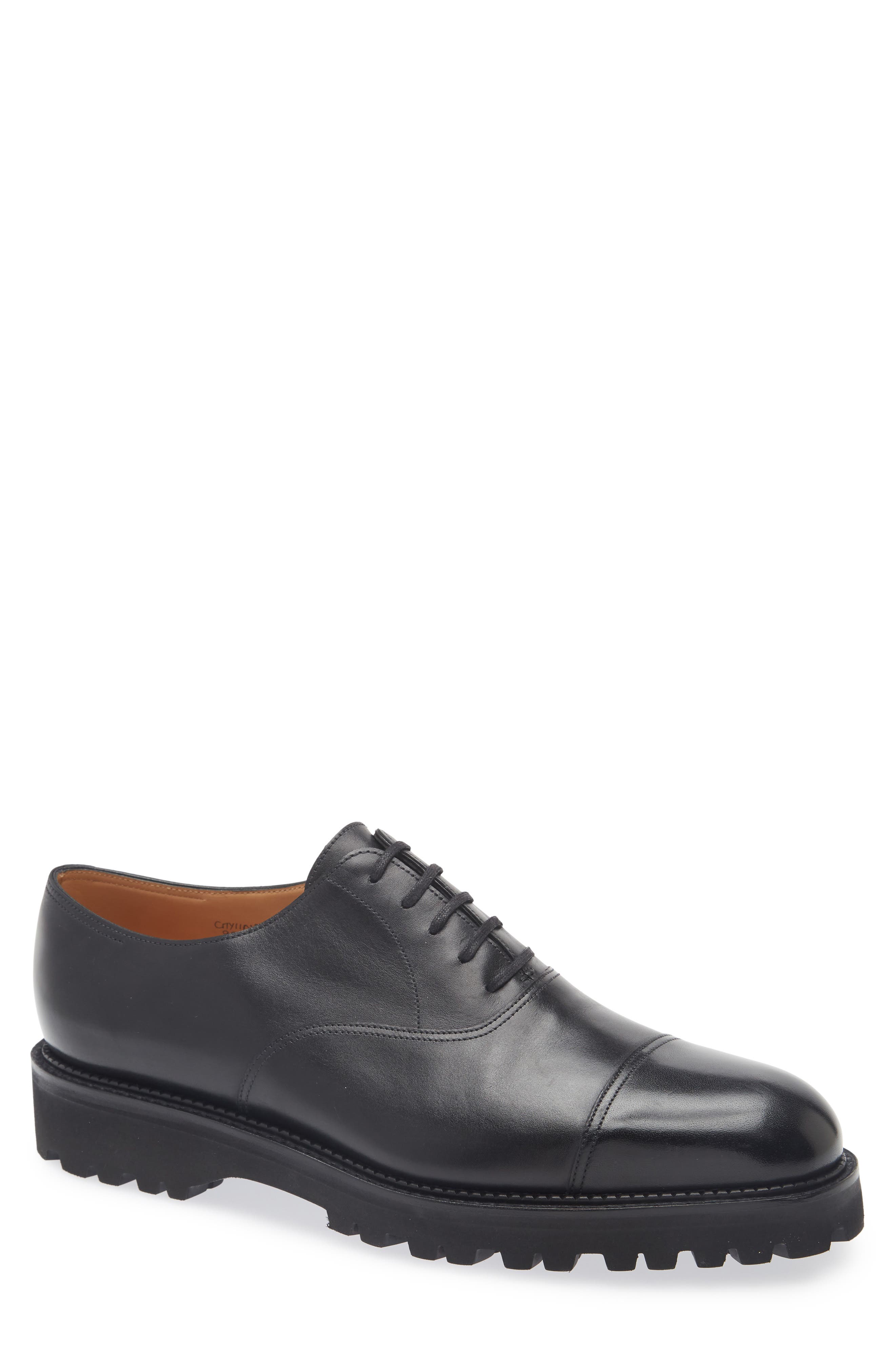 John Lobb City II Standard Cap Toe Oxford, Main, color, Black