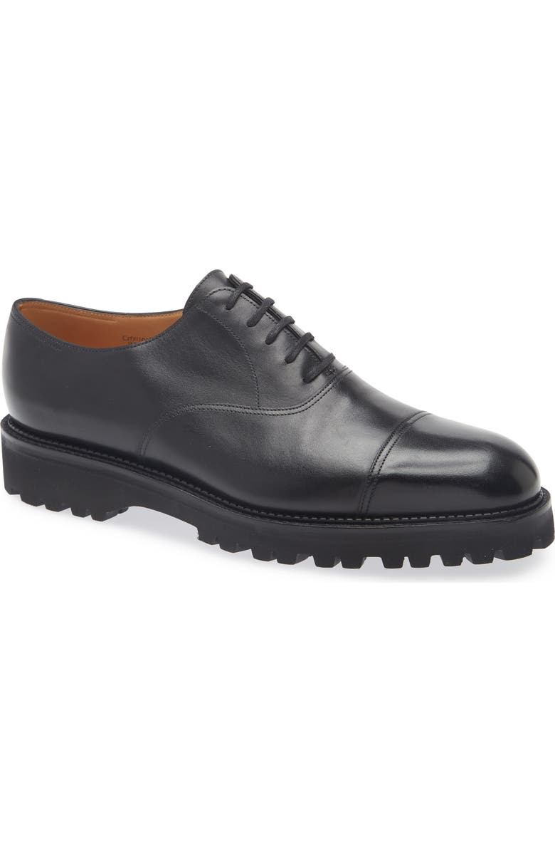 John Lobb City II Standard Cap Toe Oxford, Main, color, Black