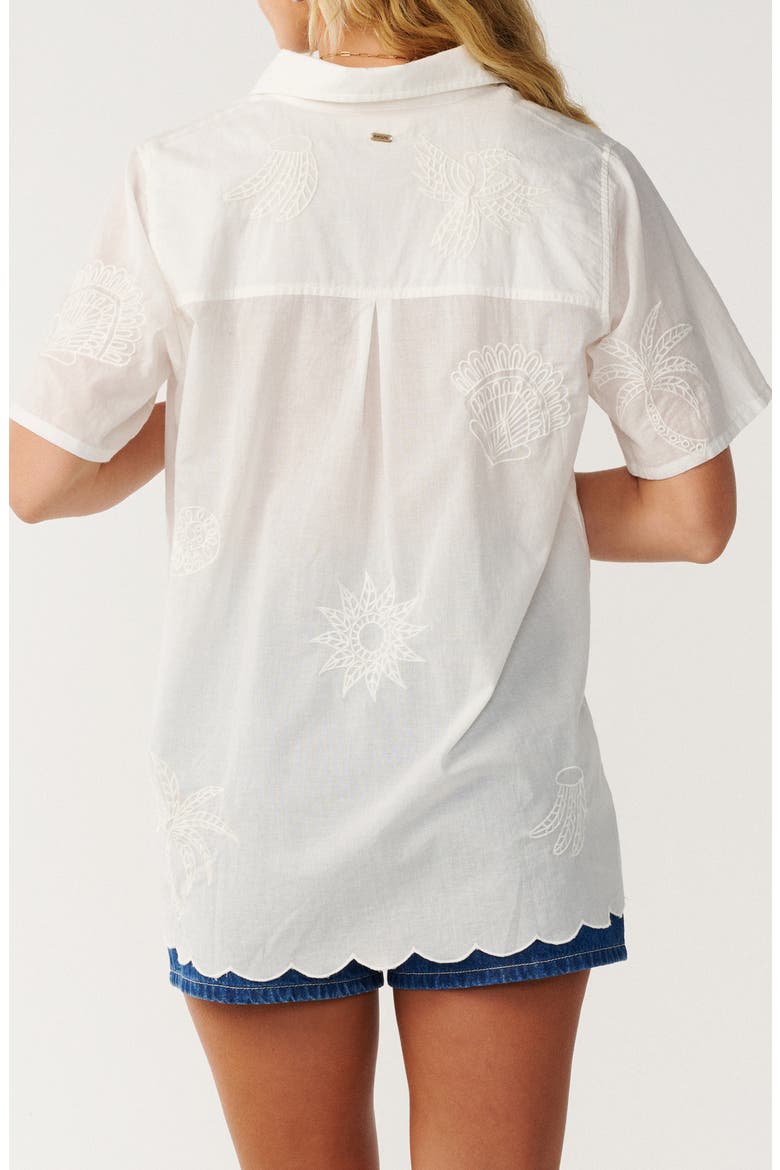 Bossa Nova Embroidered Shirt, Alternate, color, BONE
