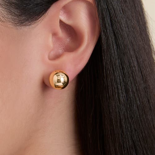 Jessica Simpson Rhinestone Hoop & Stud Earring Set Of 3 In Gold