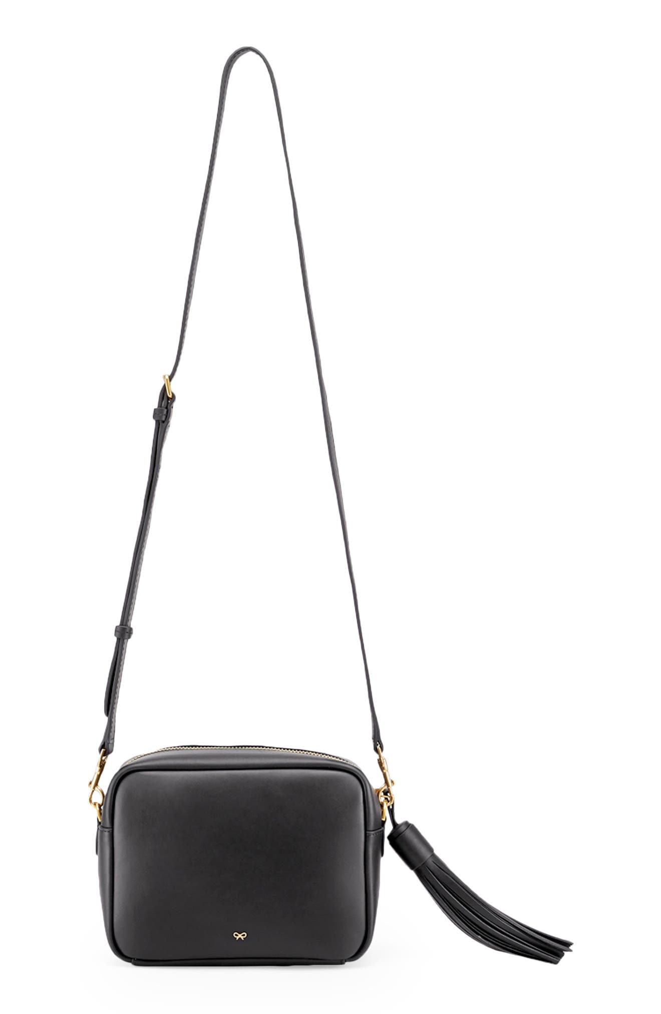 Anya Hindmarch The Neeson Tassel Leather Crossbody, Alternate, color, 