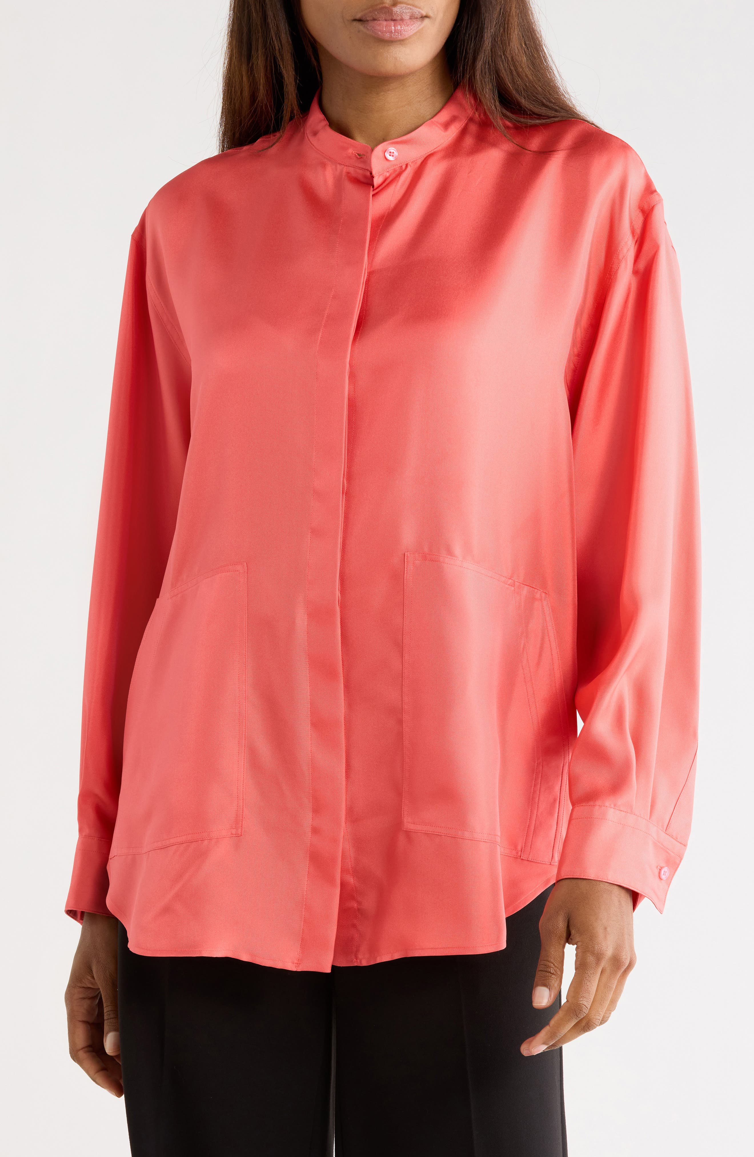 Longchamp Silk Tunic Top